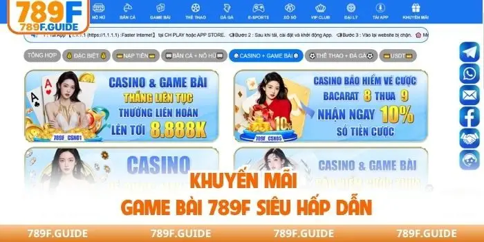 Khuyến mãi game bài 789F siêu hấp dẫn